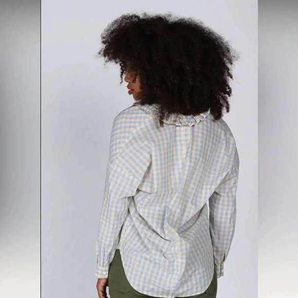 A Shirt Thing Penelope Yellow Check Shirt - Picture 2 of 8